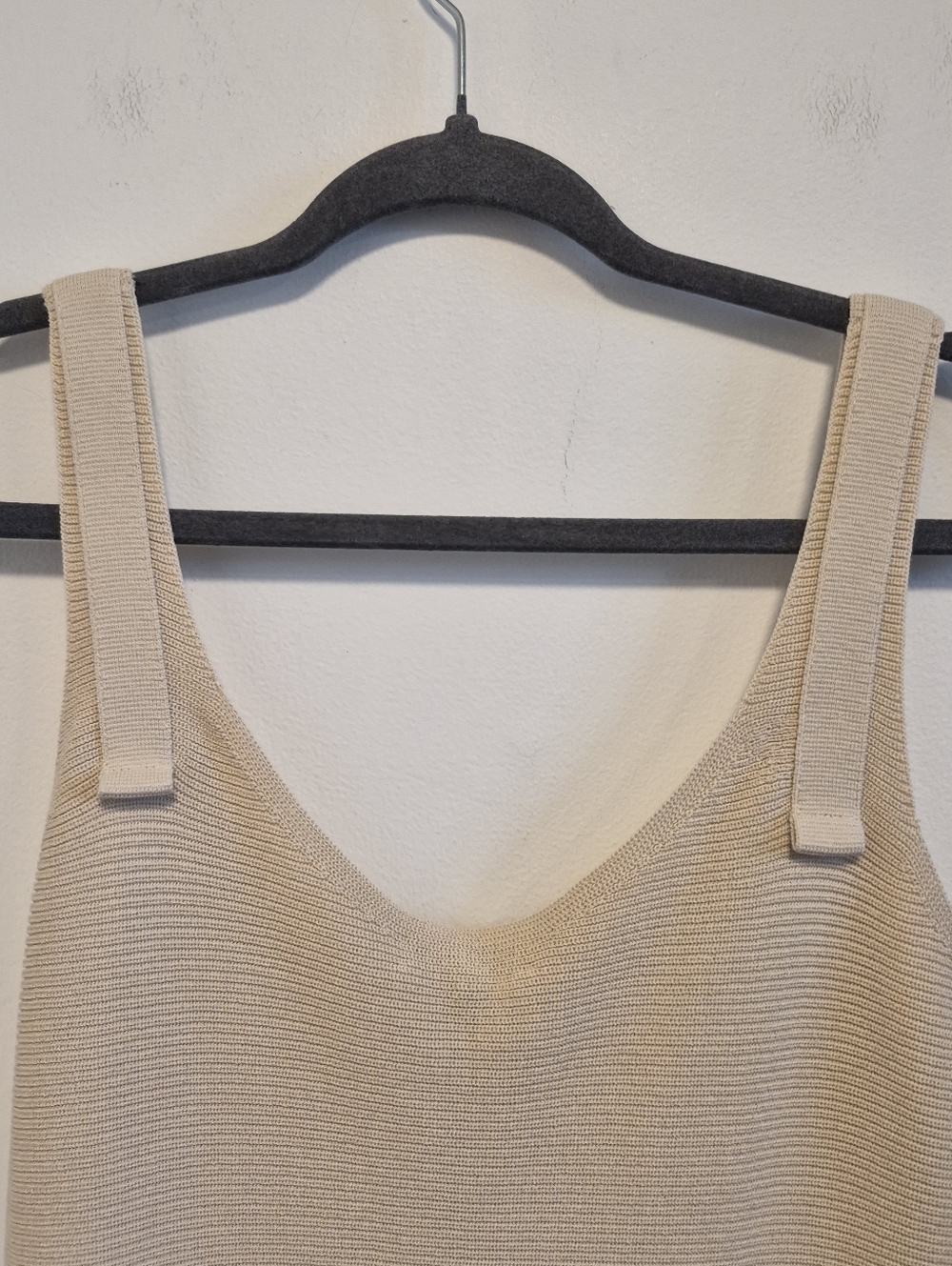 RAG & BONE Georgia Dress Beige Knit Maxi Dress Sleeveless Slits NWT $398 Sz S - Picture 10 of 16